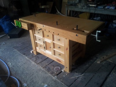 I jeszcze finał - zabezpieczony pokostem lnianym.