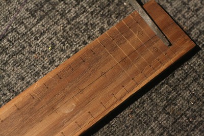 Widok ogólny na listewce o szer. 6 cm