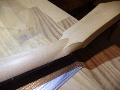 A tu połączenie główki z szyjką .Prawie gotowe.