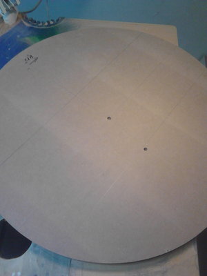 Koło wycięte z mdf-u